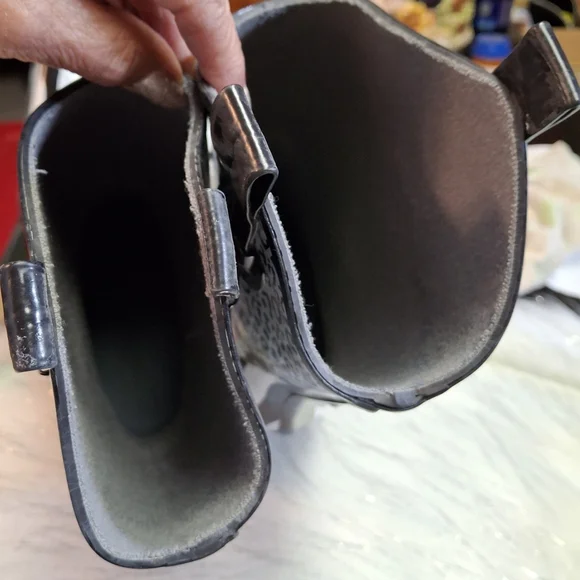 Daily Shoes Rain Boots Leopard and Zebra Print Pointed Toe Heeled  Women Size 10 - Picture 12 of 16